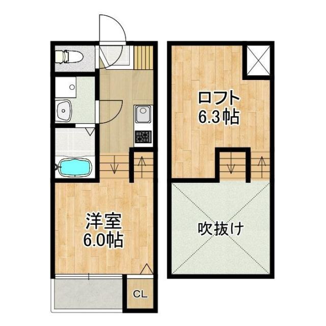 市布駅 徒歩13分 1階の物件間取画像