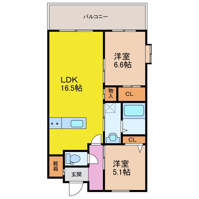 エスポワール長野の物件間取画像