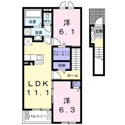 スパークル　Ⅰの物件間取画像