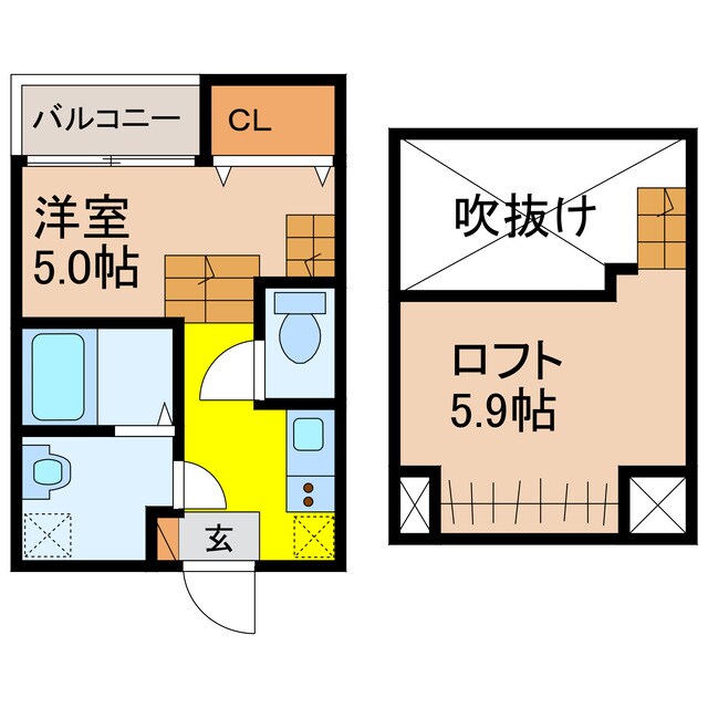 MODERN PALAZZO 福田町A棟の物件間取画像