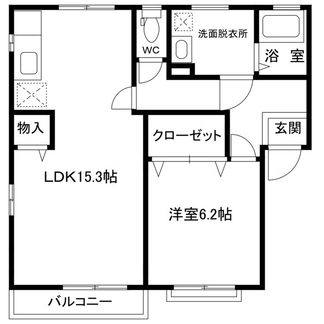 キャメロット ９棟の物件間取画像