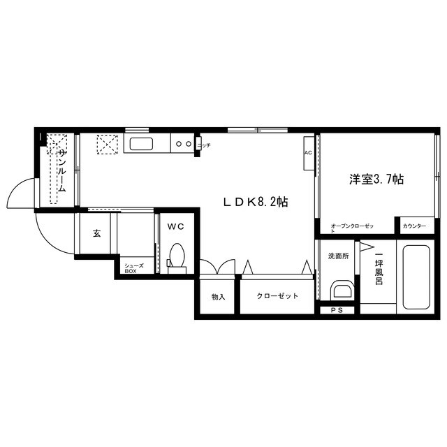 バージュの物件間取画像