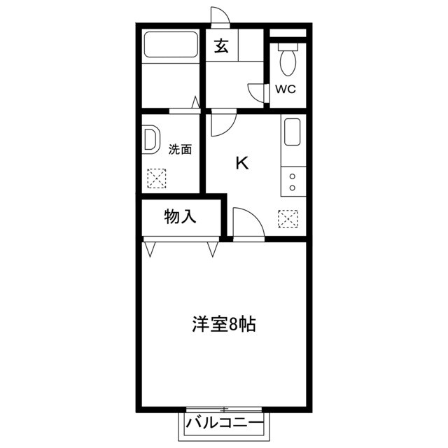 ロンドベル県央Bの物件間取画像