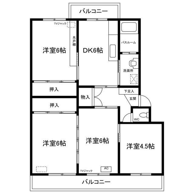 ヴィラナリー三条Ⅱの物件間取画像