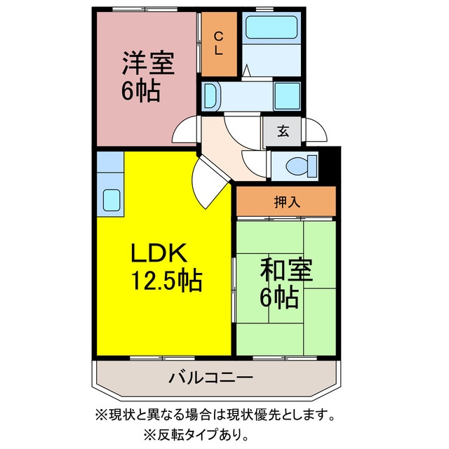 アプローズＡの物件間取画像