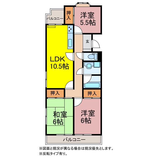 三本木エクセルの物件間取画像