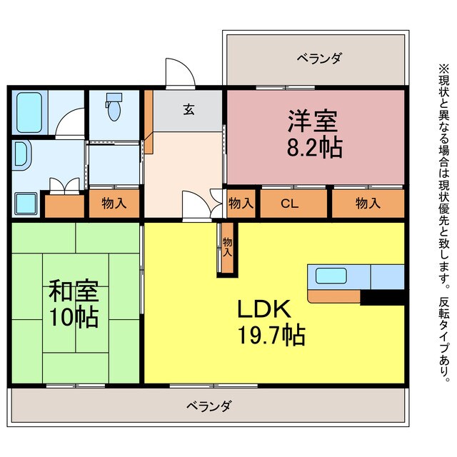 ボヌールの物件間取画像