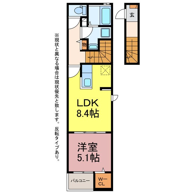 ヒカルサ豊橋東田町Ⅰ・Ⅱの物件間取画像