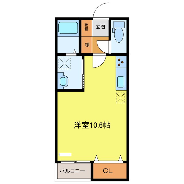 エーエスコートⅢの物件間取画像