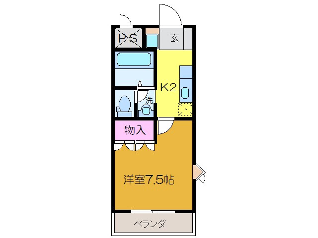 ドルチェ若宮の物件間取画像