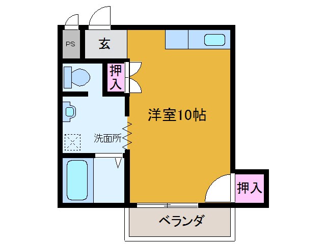 エメラルド桧田№３の物件間取画像