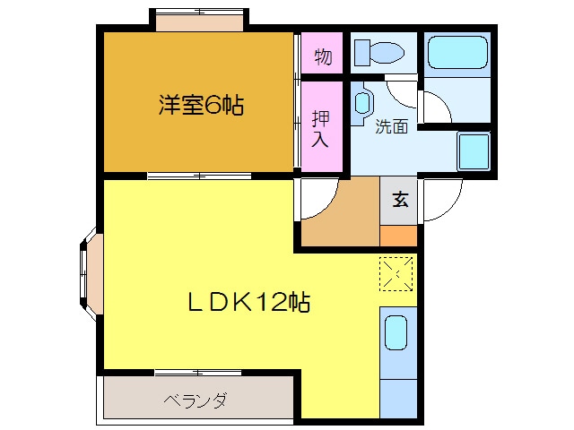 ぎおんハイツⅡの物件間取画像