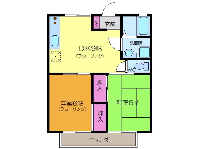 協栄ハイツの物件間取画像