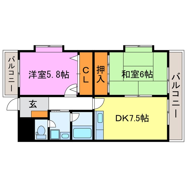 プリミエ貴生川の物件間取画像