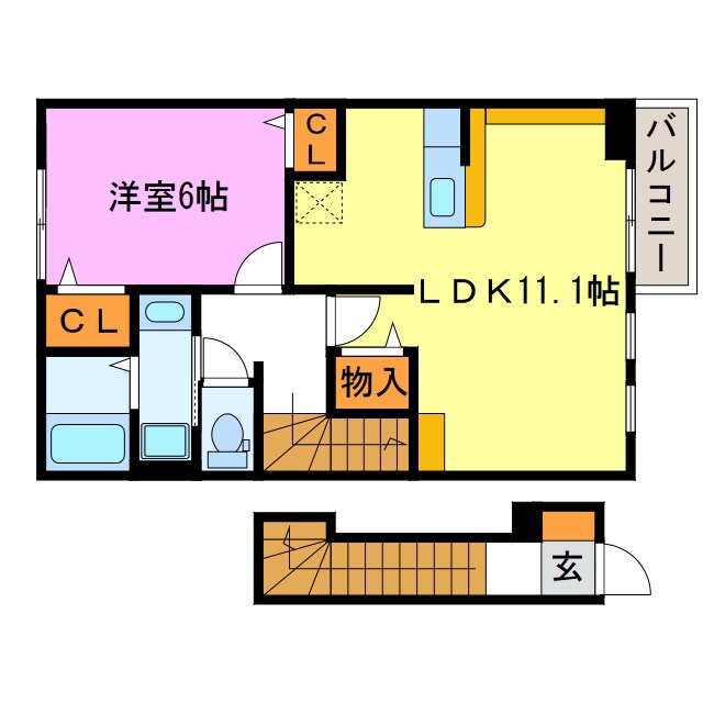 コリーヌの物件間取画像