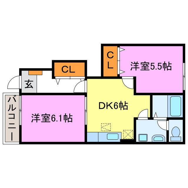 アヴェニールの物件間取画像