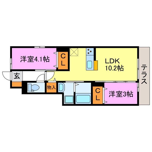 コットンハウスⅤの物件間取画像
