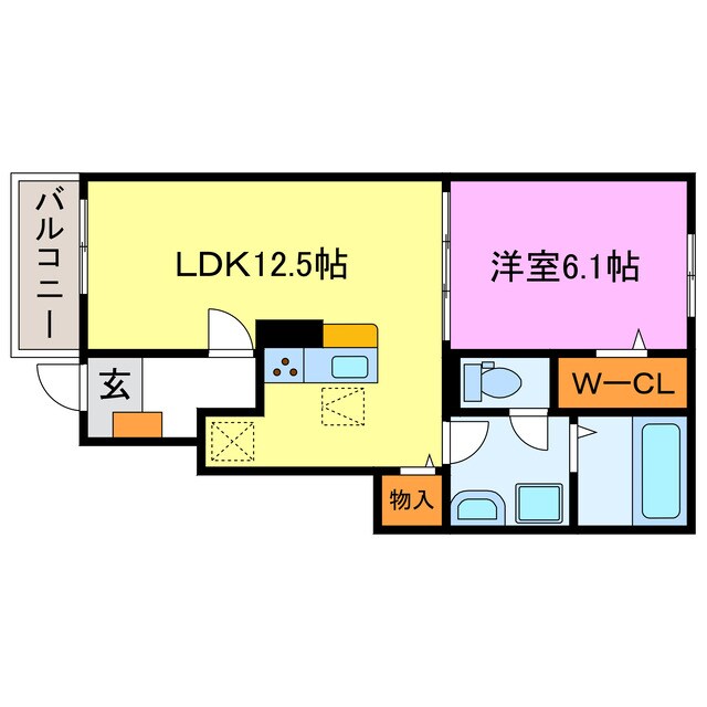 ラフィーネⅢの物件間取画像