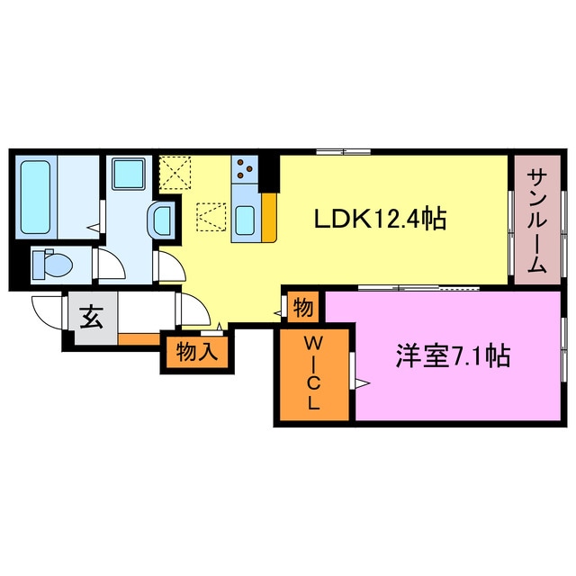 グリーン琥珀甲南Ⅱの物件間取画像