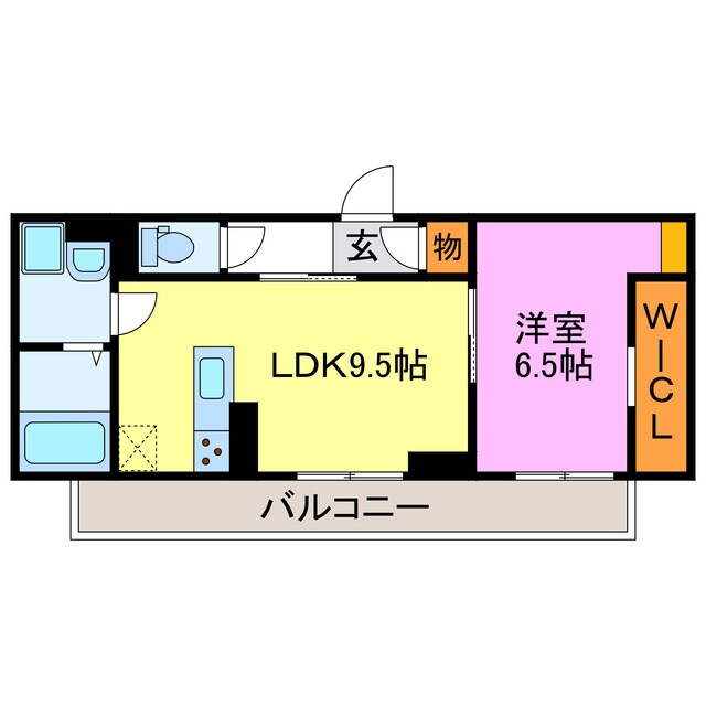 シャーロット石橋駅前の物件間取画像