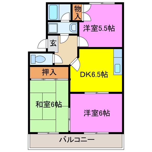 パインビレッジ39の物件間取画像