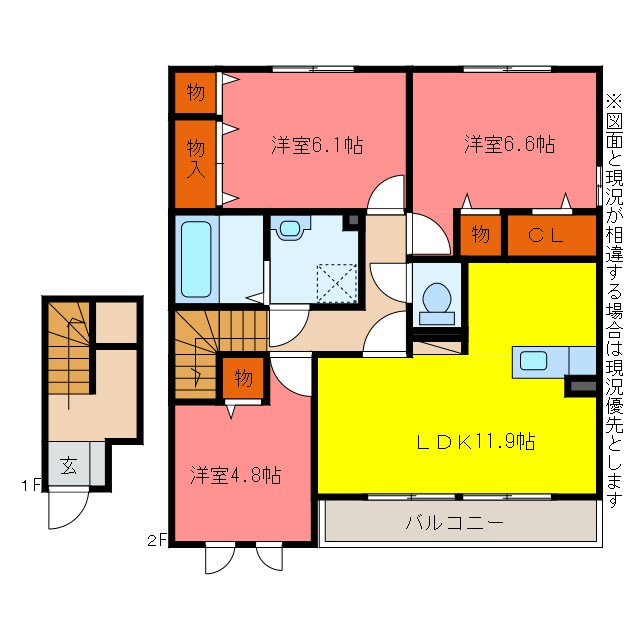 宮前ヒルズの物件間取画像