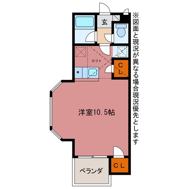 セザンヌ小坂井の物件間取画像