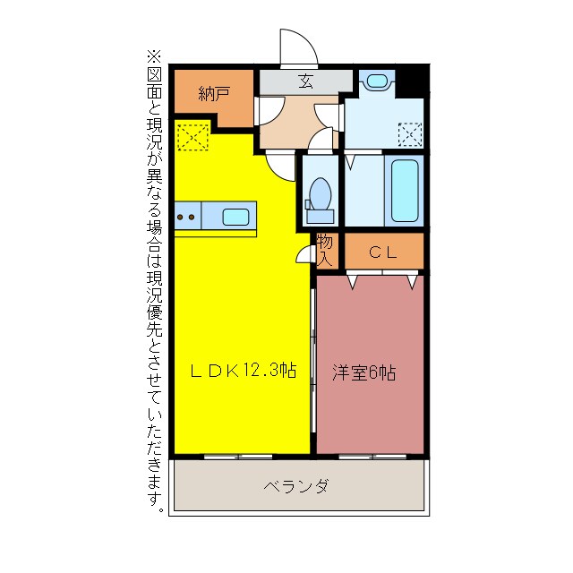 アヴェニュー赤代の物件間取画像