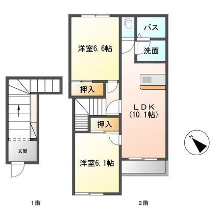 リーフleafの物件間取画像