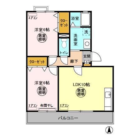 フォレストヒルズＤの物件間取画像