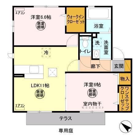 フェザントＣの物件間取画像