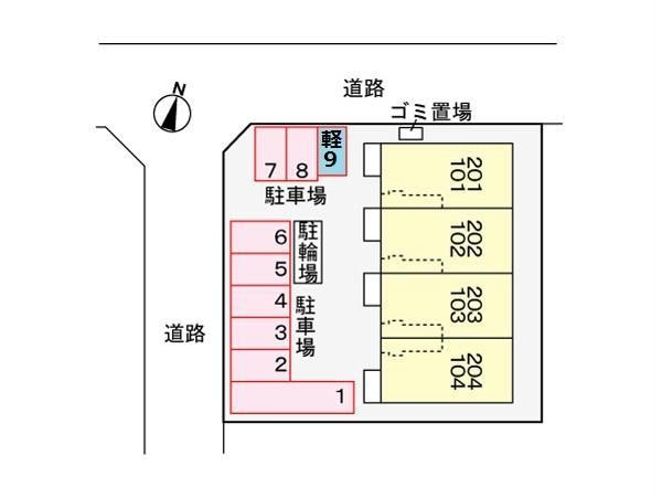 ラ・メールBの物件外観写真