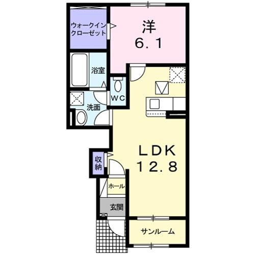 メゾンドプリュームⅡの物件間取画像