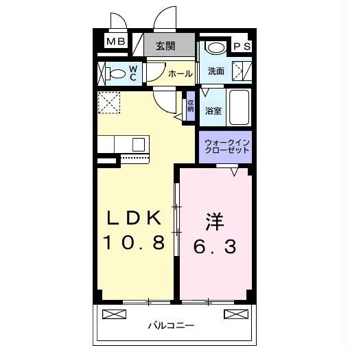 浜野駅 徒歩17分 1階の物件間取画像