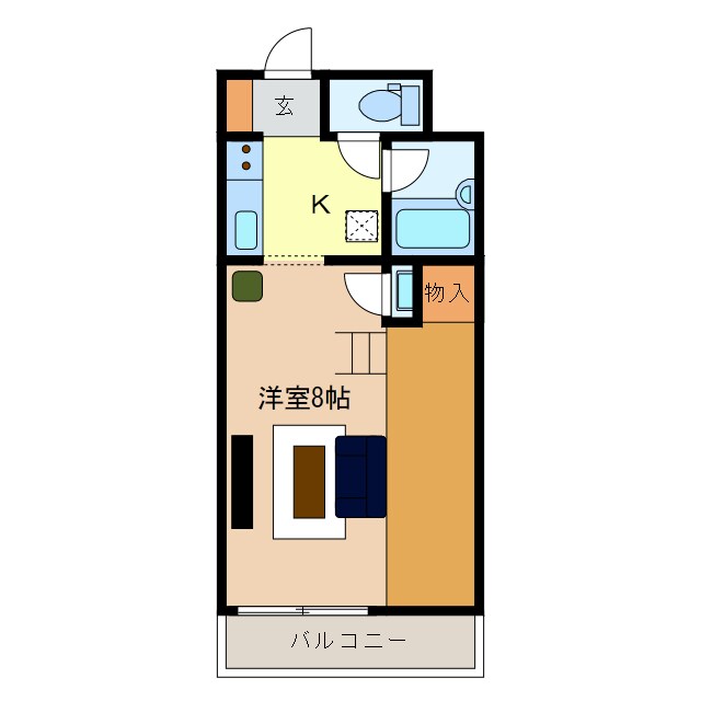 メゾン北寺の物件間取画像