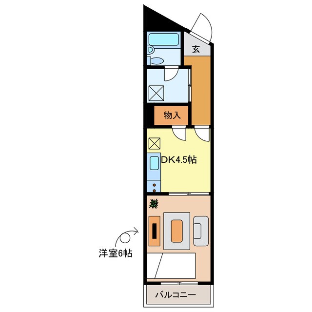 オーク竜禅寺の物件間取画像