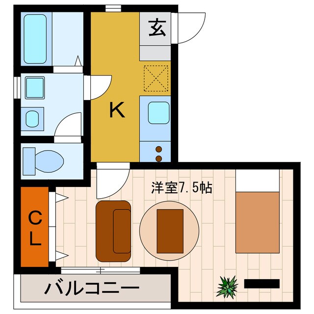 クレフラスト天王町の物件間取画像