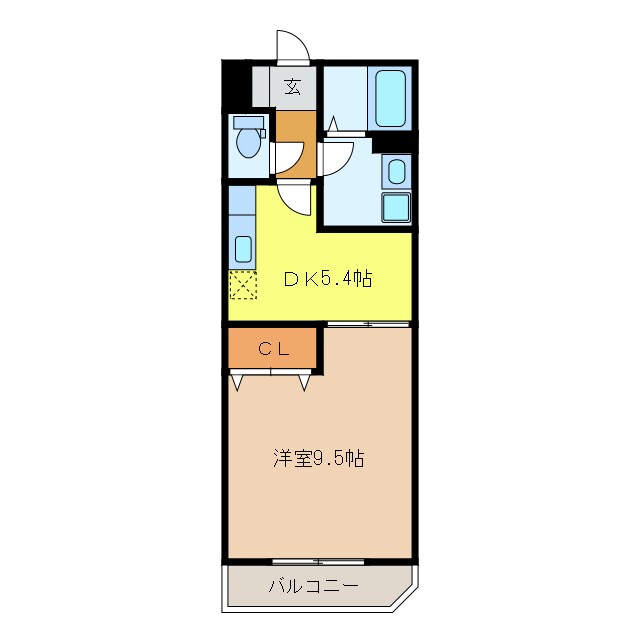 鴨江レジデンスの物件間取画像