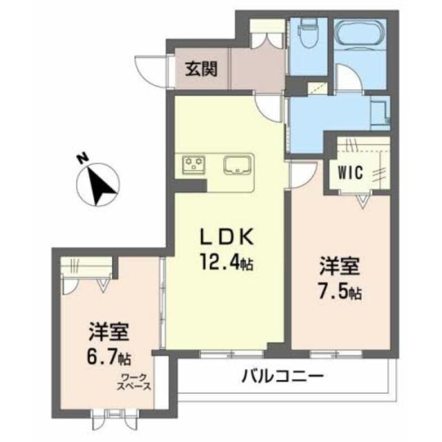 新浜松駅 徒歩10分 3階の物件間取画像