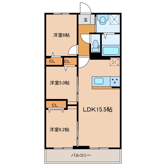 ステラⅡの物件間取画像