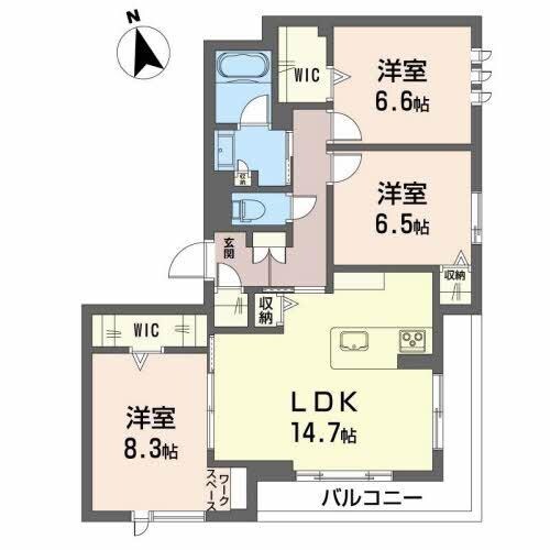 ＳＨＭ助信町南の物件間取画像