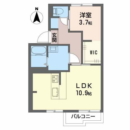 静岡県湖西市鷲津アパート 2階の物件間取画像