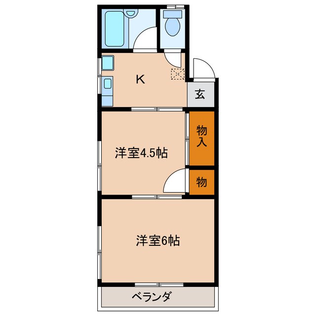 浜松駅 バス5分  高町下車：停歩2分 2階の物件間取画像