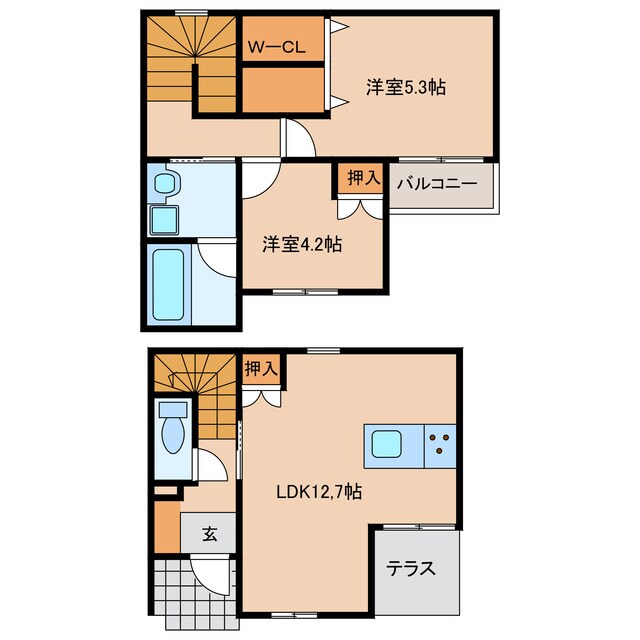 メゾンエムズの物件間取画像