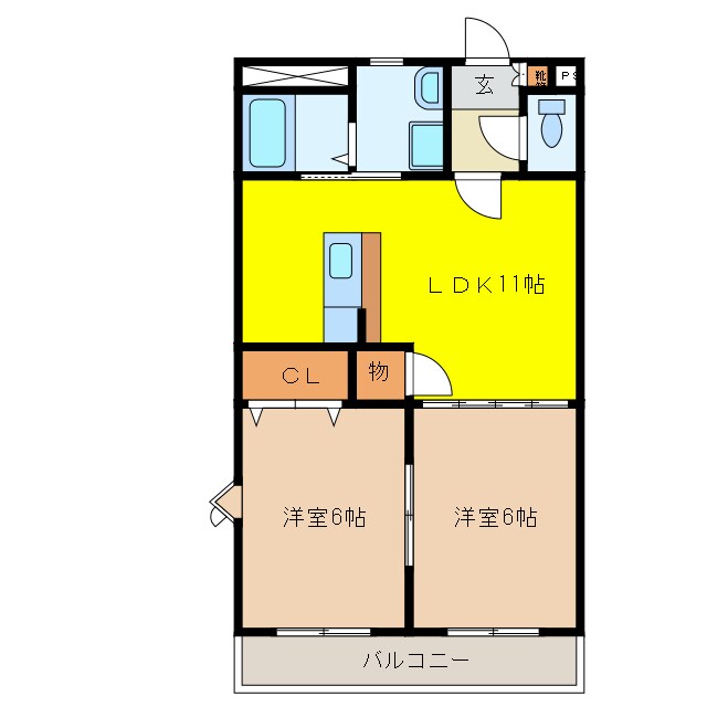 ＭＩＴＡＫＡマンション笠木の物件間取画像