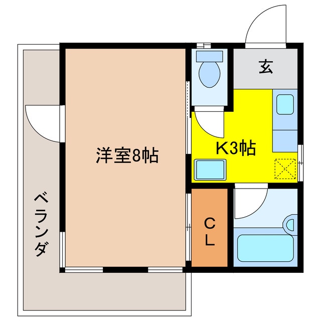 メゾンエスポアールの物件間取画像