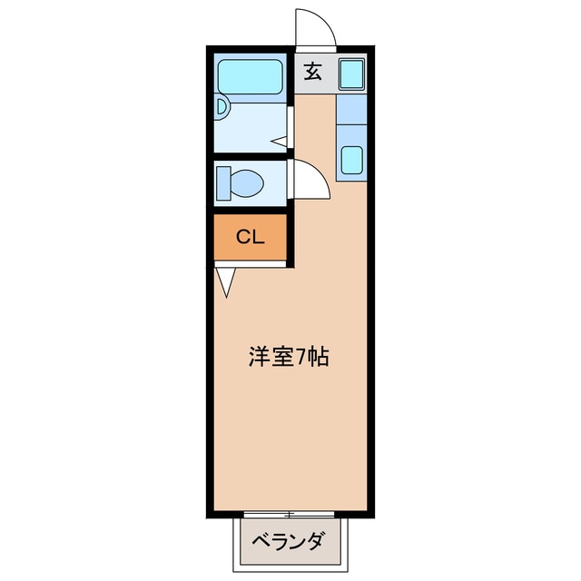 ハウスナサⅡ Cの物件間取画像