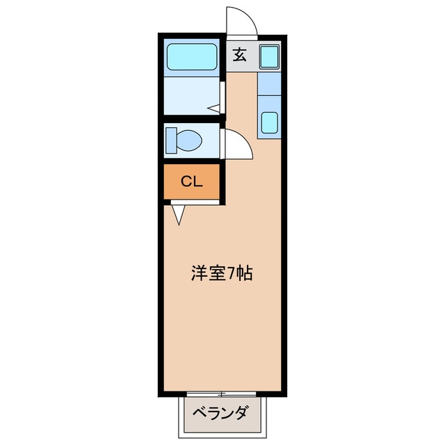 ハウスナサⅡ Cの物件間取画像