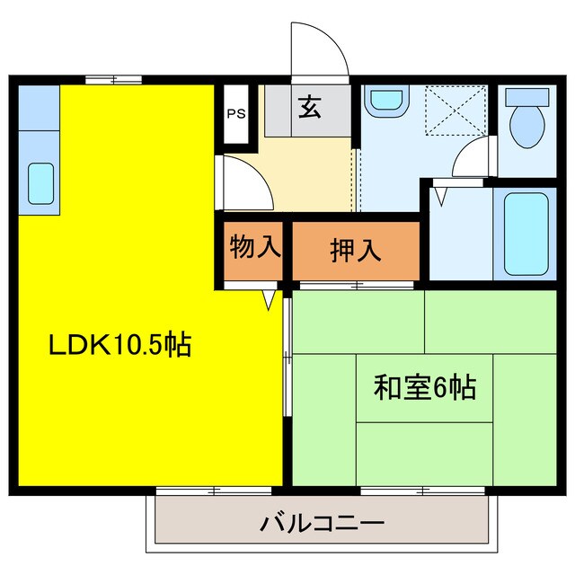 ビーライン本今の物件間取画像