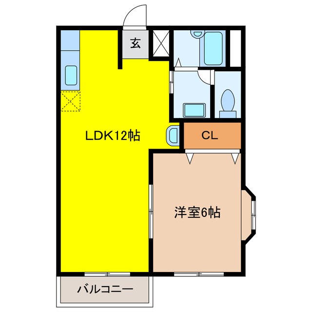 Ｇクレフ和合　Ｂの物件間取画像
